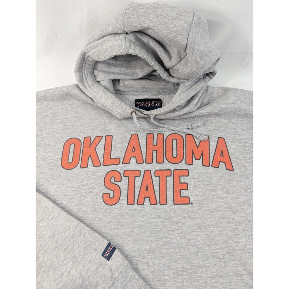 Vintage Oklahoma State Pullover Hoodie Athletics Large Cotton Blend 90's NCAA